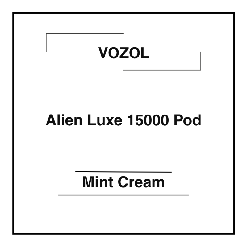 Vozol Alien Luxe 15000 Pod Mint Cream (Ludou)