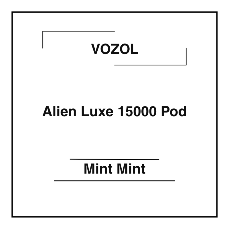 Vozol Alien Luxe 15000 Pod Mint Mint (* Mint)