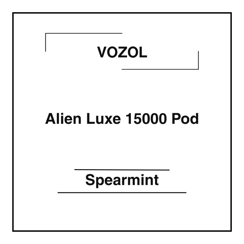Vozol Alien Luxe 15000 Pod Spearmint