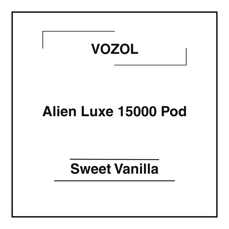 Vozol Alien Luxe 15000 Pod Sweet Vanilla (Taro)