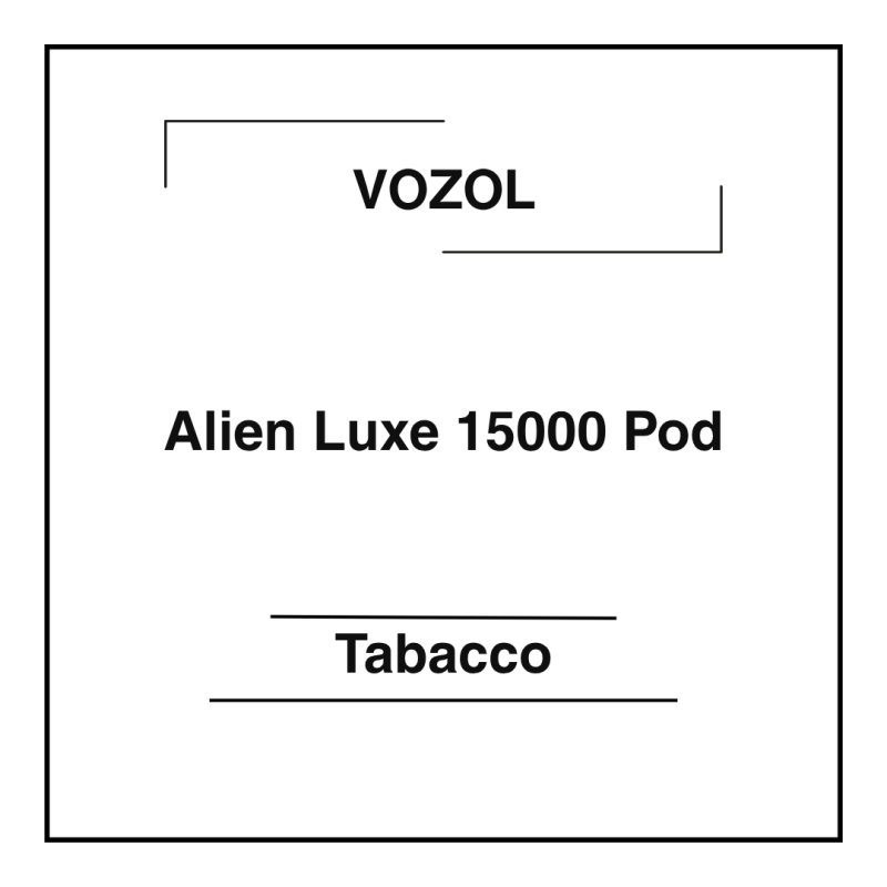 Vozol Alien Luxe 15000 Pod Tabacco