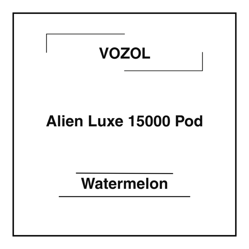 Vozol Alien Luxe 15000 Pod Watermelon
