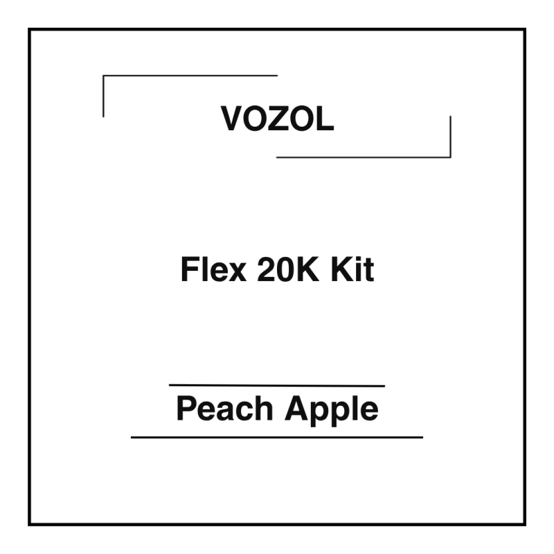 Vozol Flex 20K Kit Peach Apple