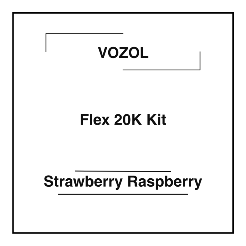 Vozol Flex 20K Kit Strawberry Raspberry