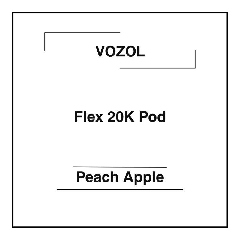 Vozol Flex 20K Pod Peach Apple