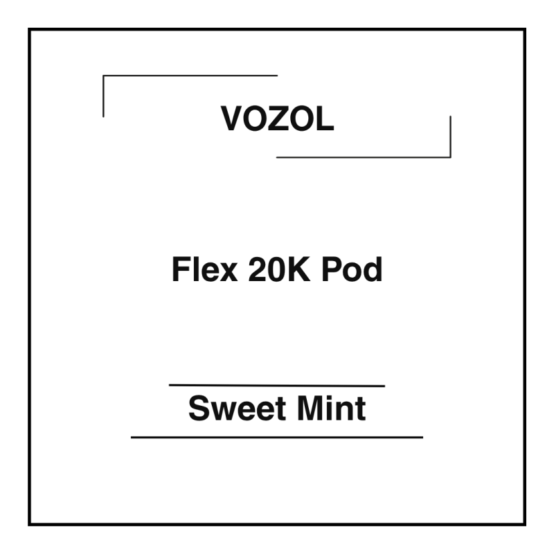 Vozol Flex 20K Pod Sweet Mint