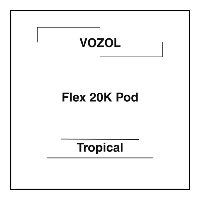 Vozol Flex 20K Pod Tropical