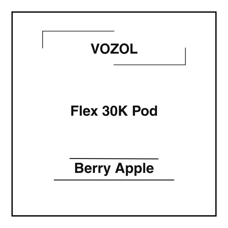 Vozol Flex 30K Pod Berry Apple