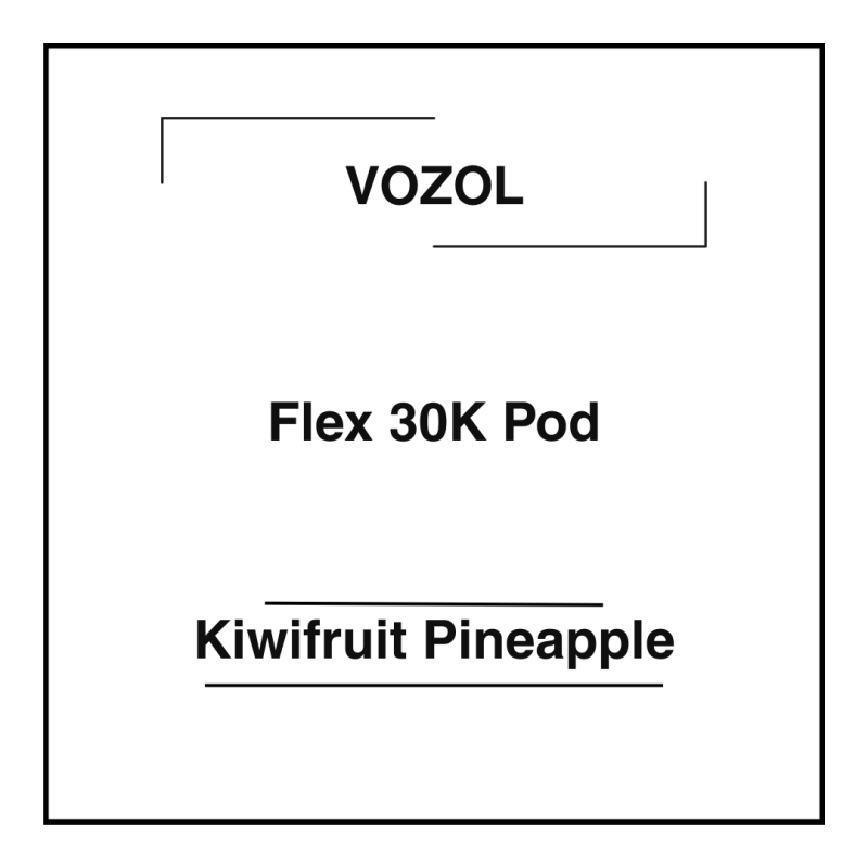 Vozol Flex 30K Pod Kiwifruit Pineapple