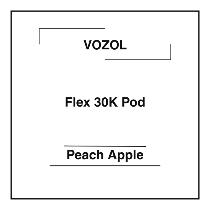 Vozol Flex 30K Pod Peach Apple