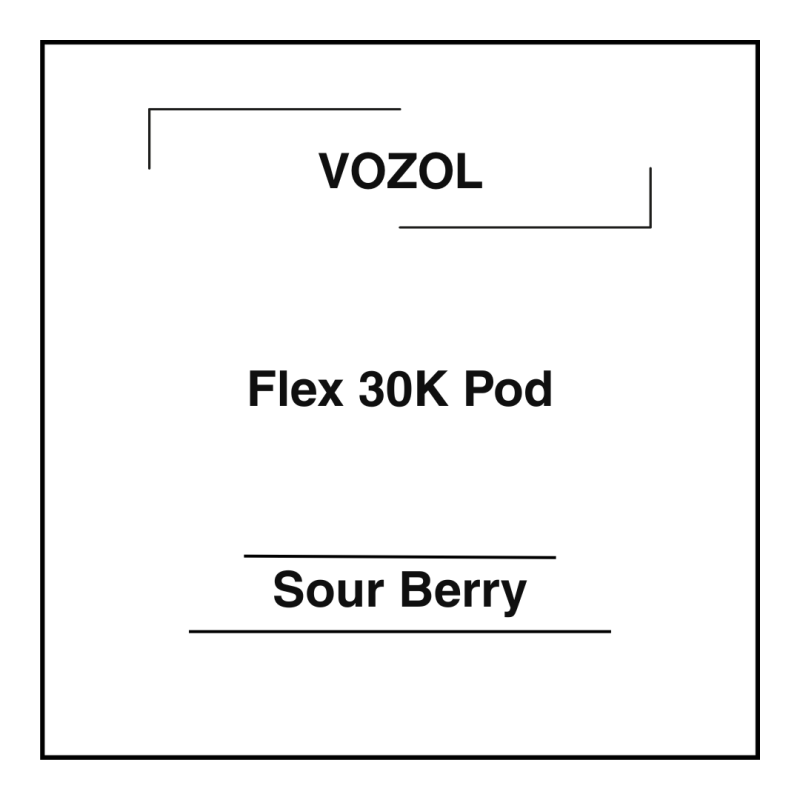 Vozol Flex 30K Pod Sour Berry