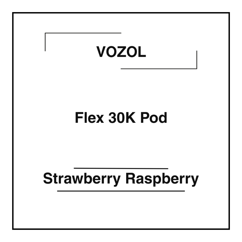 Vozol Flex 30K Pod Strawberry Raspberry