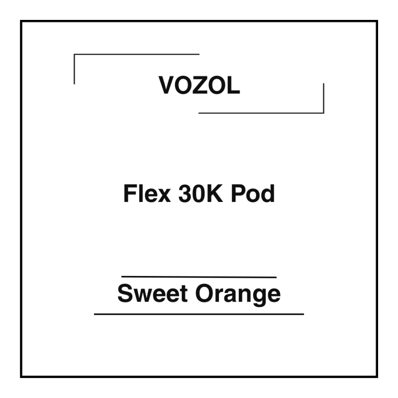 Vozol Flex 30K Pod Sweet Orange