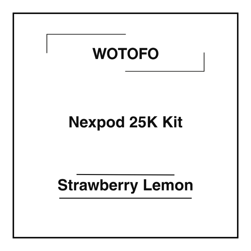 Wotofo Nexpod 25K Kit Strawberry Lemon