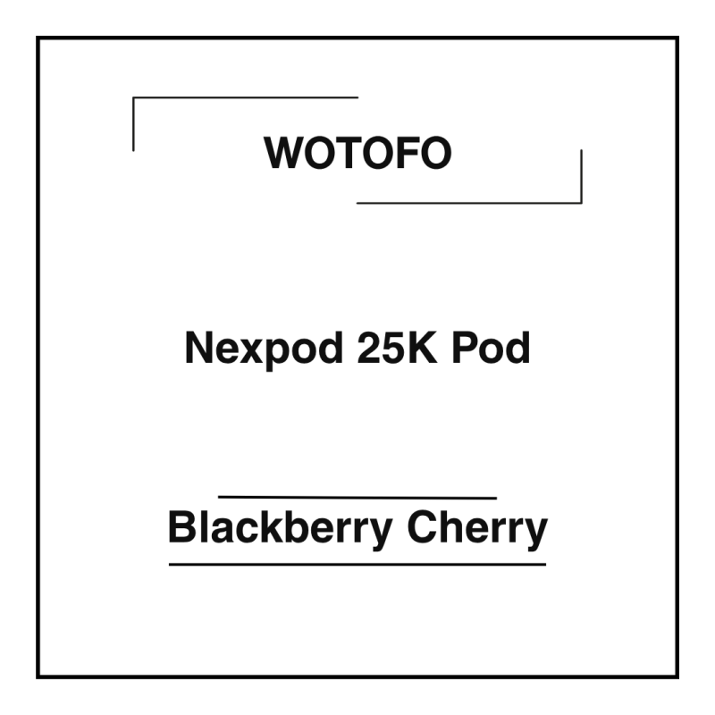 Wotofo Nexpod 25K Pod Blackberry Cherry