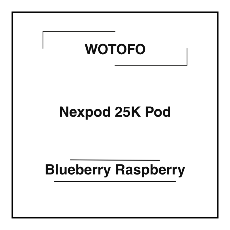 Wotofo Nexpod 25K Pod Blueberry Raspberry