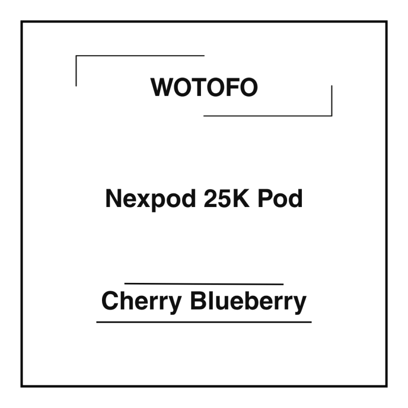 Wotofo Nexpod 25K Pod Cherry Blueberry