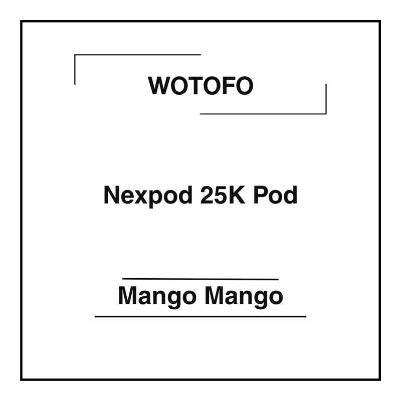 Wotofo Nexpod 25K Pod Mango Mango