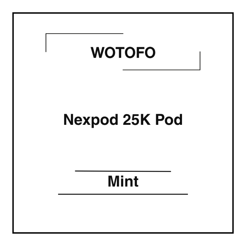Wotofo Nexpod 25K Pod Mint