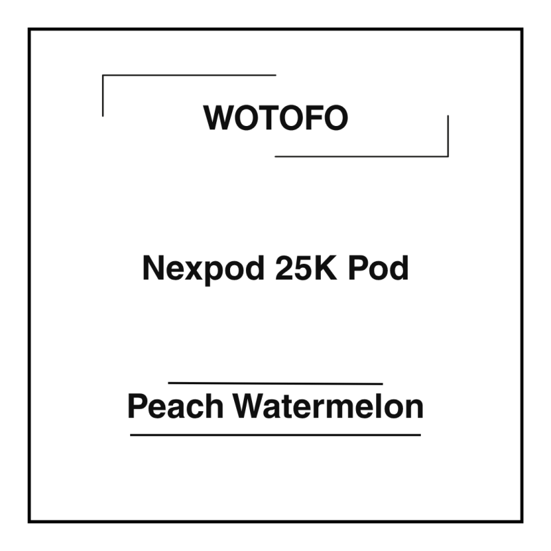 Wotofo Nexpod 25K Pod Peach Watermelon