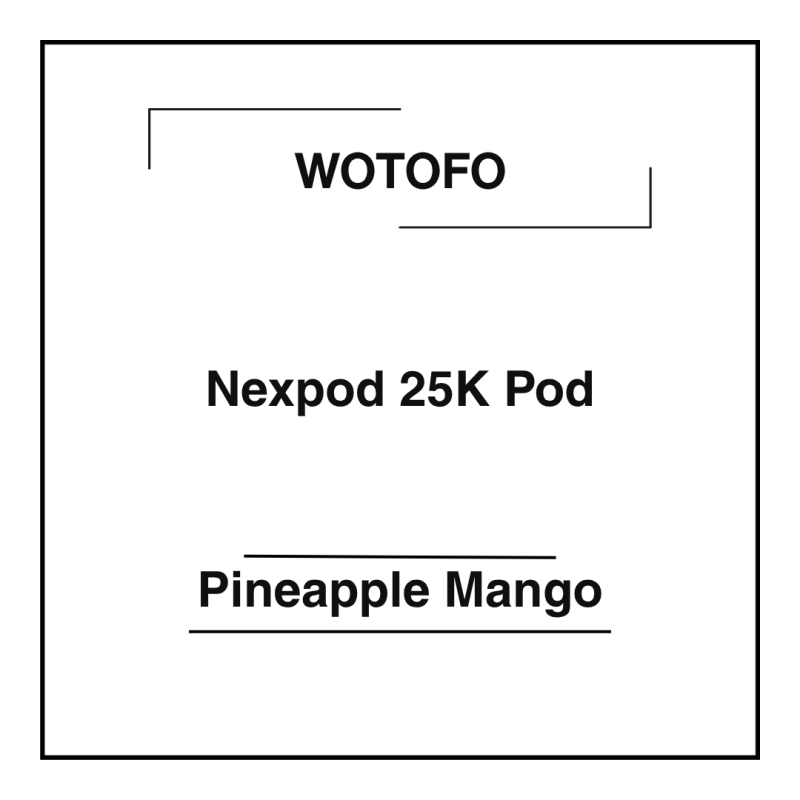 Wotofo Nexpod 25K Pod Pineapple Mango
