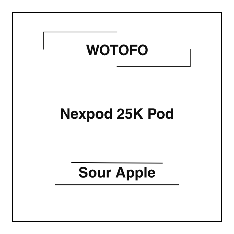 Wotofo Nexpod 25K Pod Sour Apple