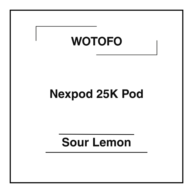 Wotofo Nexpod 25K Pod Sour Lemon