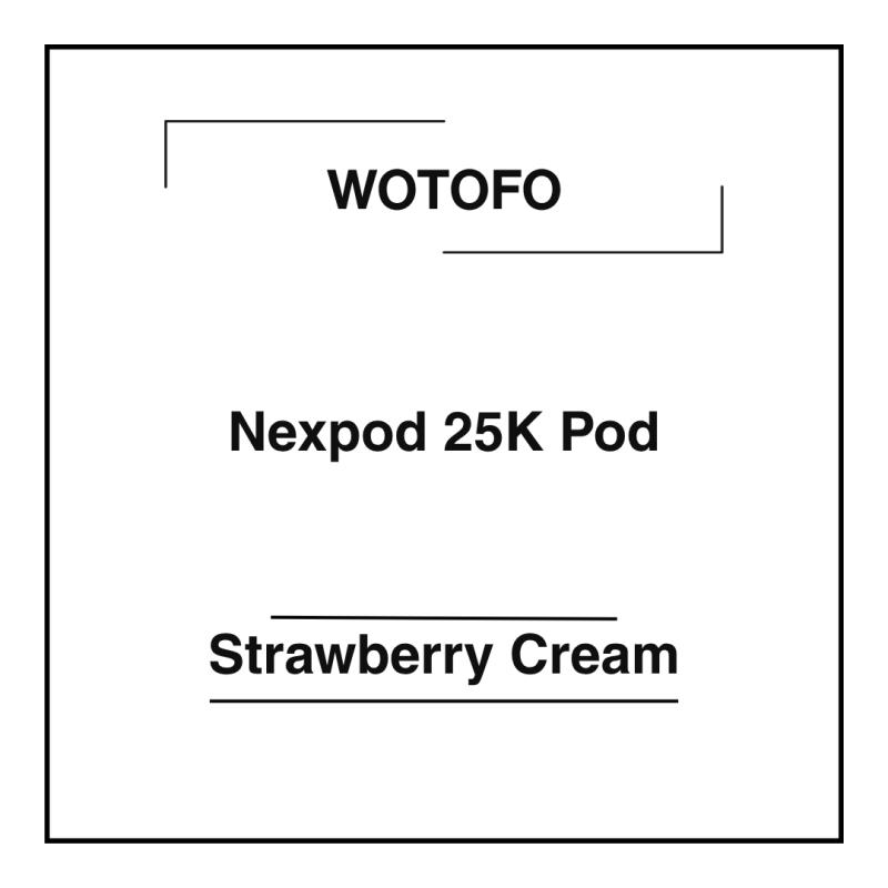 Wotofo Nexpod 25K Pod Strawberry Cream