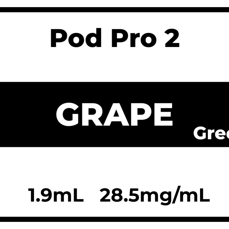 Pod Pro 2 Grape (Green) 28.5mg/mL