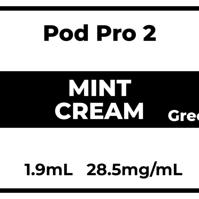 Pod Pro 2 Mint Cream (Green) 28.5mg/mL