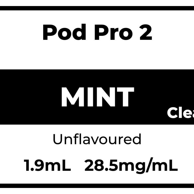 Pod Pro 2 Mint(Clear) 28.5mg/mL