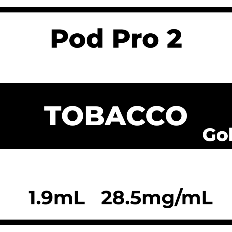 Pod Pro 2 Tobacco(Gold) 28.5mg/mL