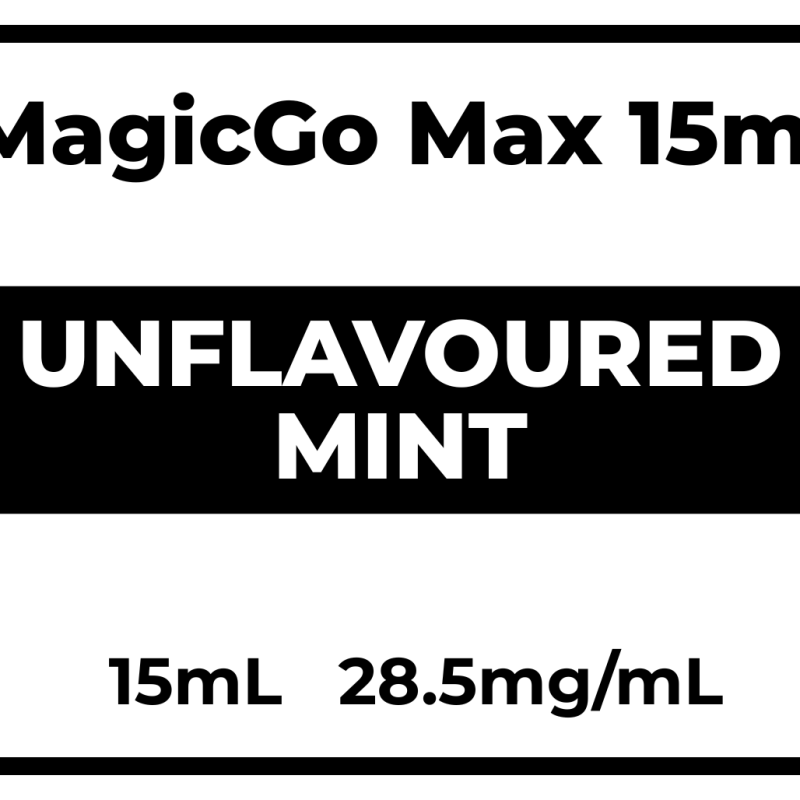 MagicGo Max 15mL Unflavoured Mint 28.5mg/mL