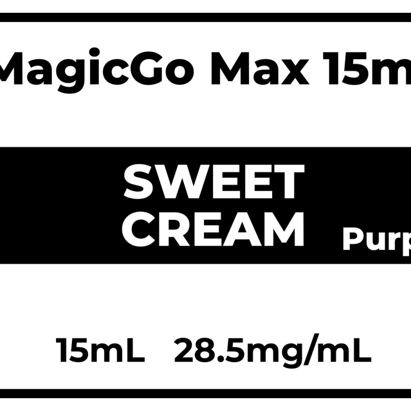 MagicGo Max 15mL Sweet Cream 28.5mg/mL