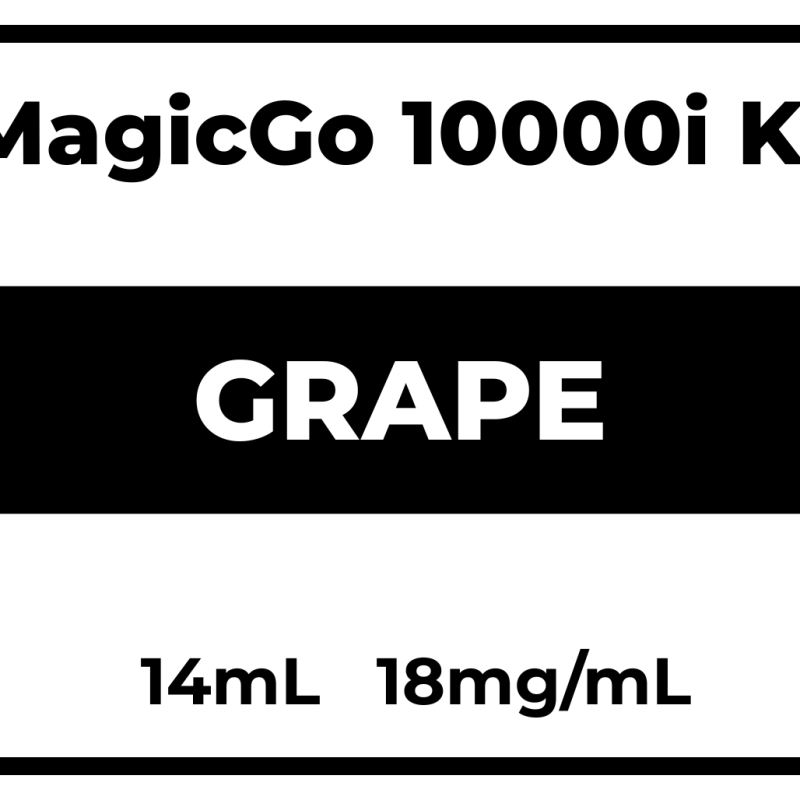MagicGo 10000i Kit Grape 18mg/mL