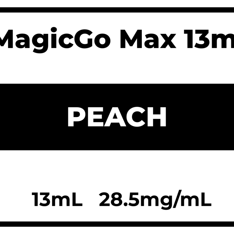 MagicGo MAX 13mL Peach 28.5mg/mL