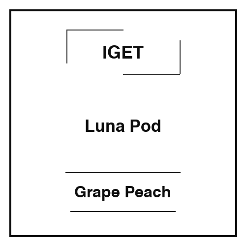 IGET LUNA KP13000 POD-Grape Peach