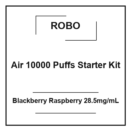 Robo Air 10000 Puffs Starter Kit Blackberry Raspberry 28.5mg/mL
