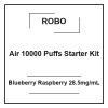 robo air 10000 puffs starter kit blueberry raspberry 28.5mg/ml
