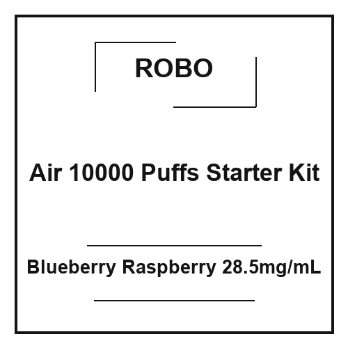 Robo Air 10000 Puffs Starter Kit Blueberry Raspberry 28.5mg/mL