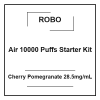 robo air 10000 puffs starter kit cherry pomegranate 28.5mg/ml
