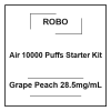 Robo Air 10000 Puffs Starter Kit Grape Peach 28.5mg/mL