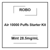 Robo Air 10000 Puffs Starter Kit Mint 28.5Mg/Ml 1 robo air 10000 puffs starter kit mint 28.5mg/ml