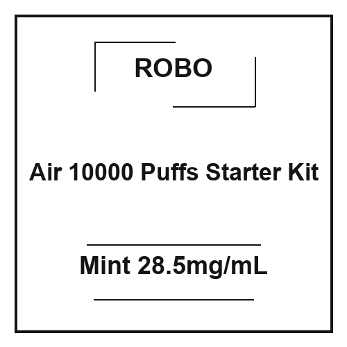 Robo Air 10000 Puffs Starter Kit Mint 28.5mg/mL