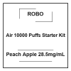 Robo Air 10000 Puffs Starter Kit Peach Apple 28.5Mg/Ml 2 robo air 10000 puffs starter kit peach apple 28.5mg/ml