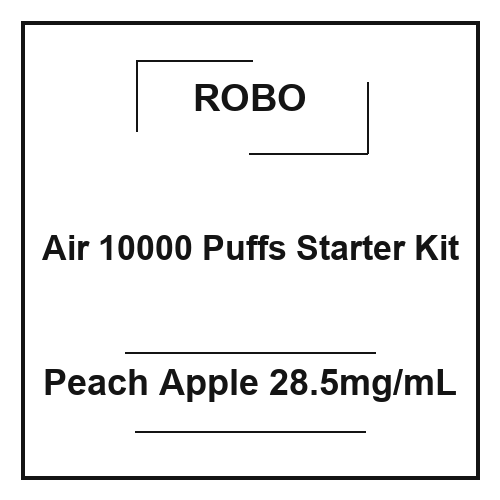 Robo Air 10000 Puffs Starter Kit Peach Apple 28.5mg/mL