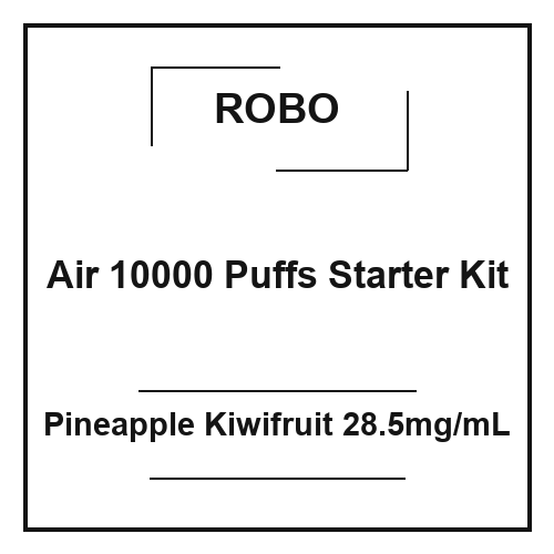 Robo Air 10000 Puffs Starter Kit Pineapple Kiwifruit 28.5mg/mL